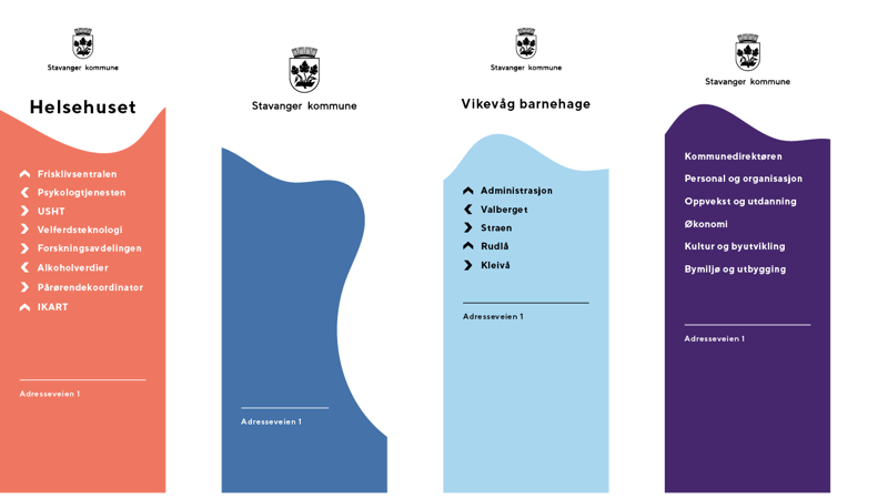 Skilting eksempel Stavanger kommune