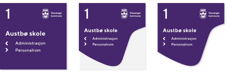 Skilting eksempel Stavanger kommune