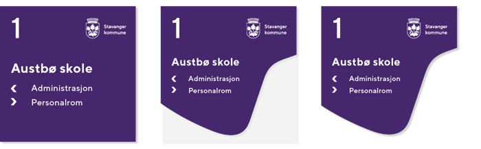 Skilting eksempel Stavanger kommune