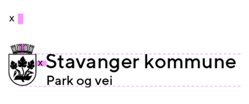 Stavanger kommune skilting med virksomhetsnavn