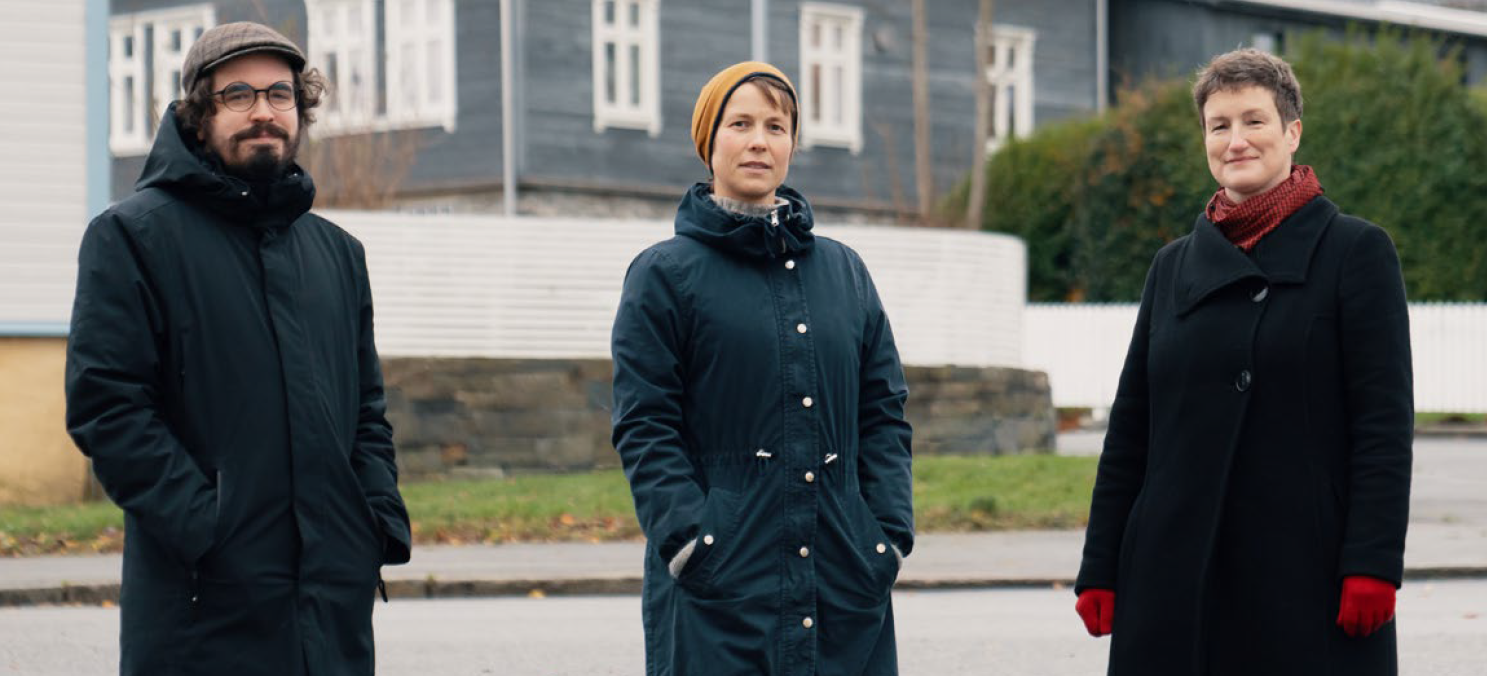 Representatives of the Heritage Management Office in Stavanger: Knut Haaland Grøttland, Liv K Færing and Hanne Windsholt