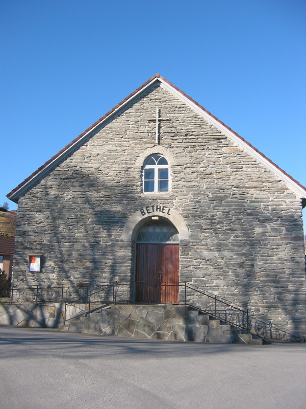 Fronten på bedehuset Bethel på Judaberg