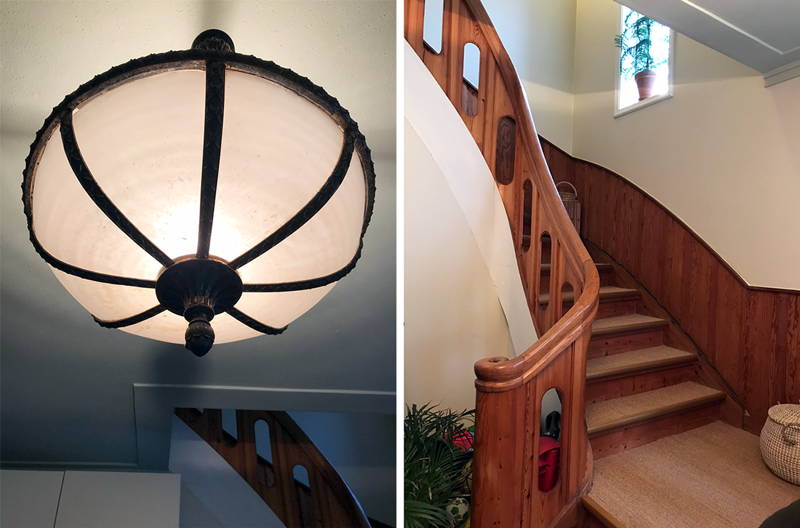 Også innvendig i Øvre Stokkavei er viktige detaljer bevart, selv om huset er seksjonert i to utleieenheter.