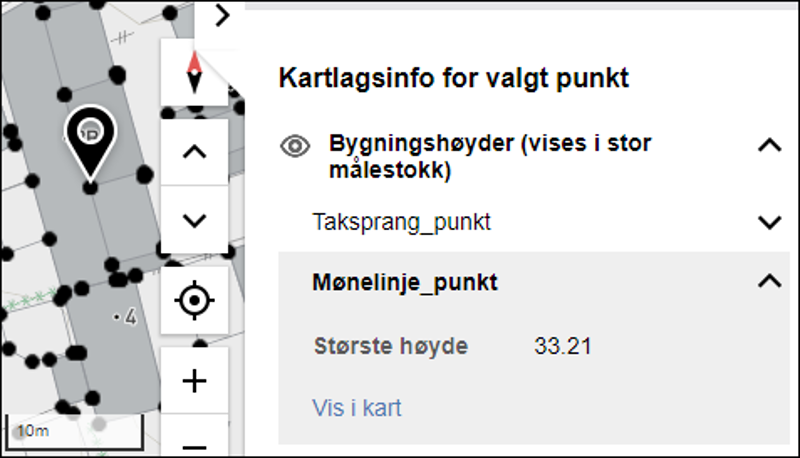 Stavangerkart eksempel klikk i kartet høyde