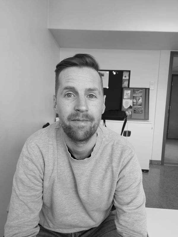 Dette er ett bilde av Morten Tjensvoll, ungdomskoordinator i Ungbo