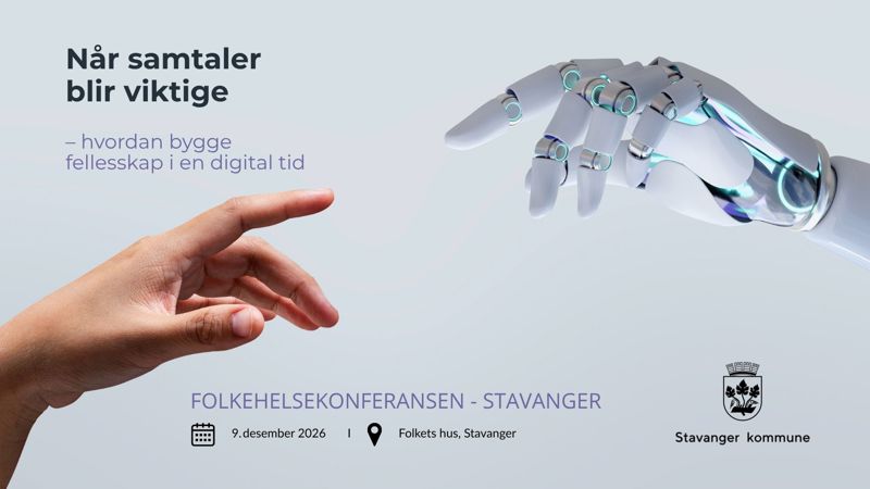 En menneskehånd og en robothånd som mmøtes