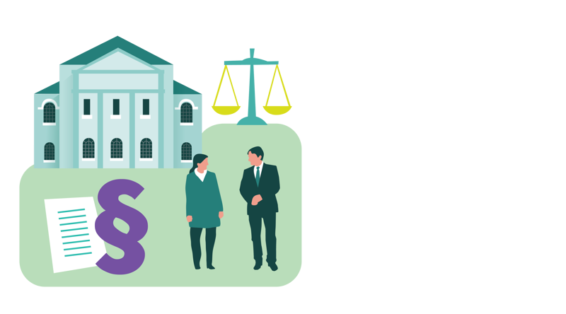 Offentlig ansatte, paragraftegn, vekt og rådhus. 