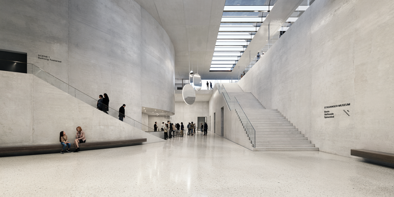 De seks arkitektteamene som ble valgt ut til å delta i konkurransen om å tegne nytt teater- og museumsbygg, har nå levert løsningsforslagene sine. 