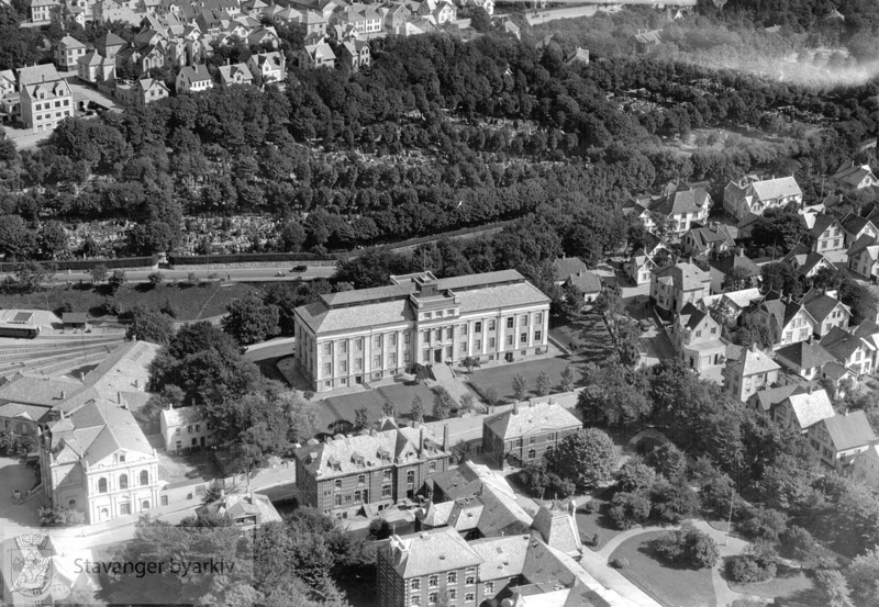 Kannikhøyden på 1930-tallet. Foto: Stavanger Byarkiv