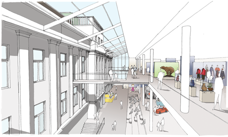 Konseptskisse. Illustrasjon: Bark Arkitekter og studio hoh