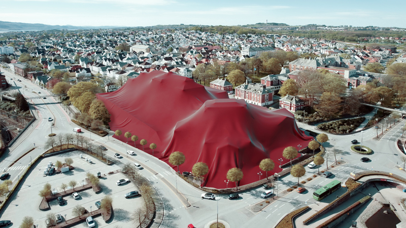 Arkitektkonkurranse. Illustrasjon: Stig Håvard Dirdal