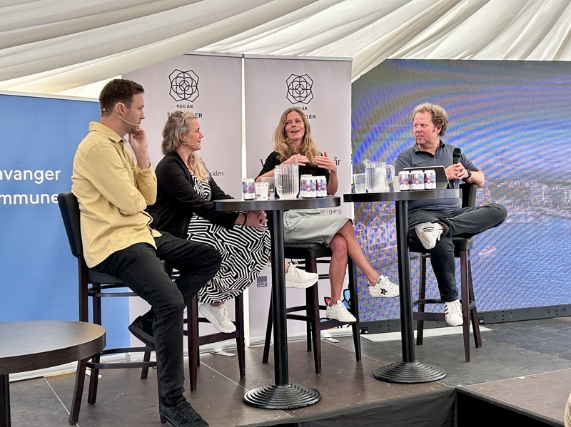 Henrik Sand Dagfinrud, programsjef for Bodø 2024, Linda Sætra, kommunalsjef for kultur og inkludering og leder av jubileumsnemda for Arendals 300-årsjubileum, Lena Antonius, prosjektleder for Stavanger 2025 og kommentator i Stavanger Aftenblad, Jan Zahl