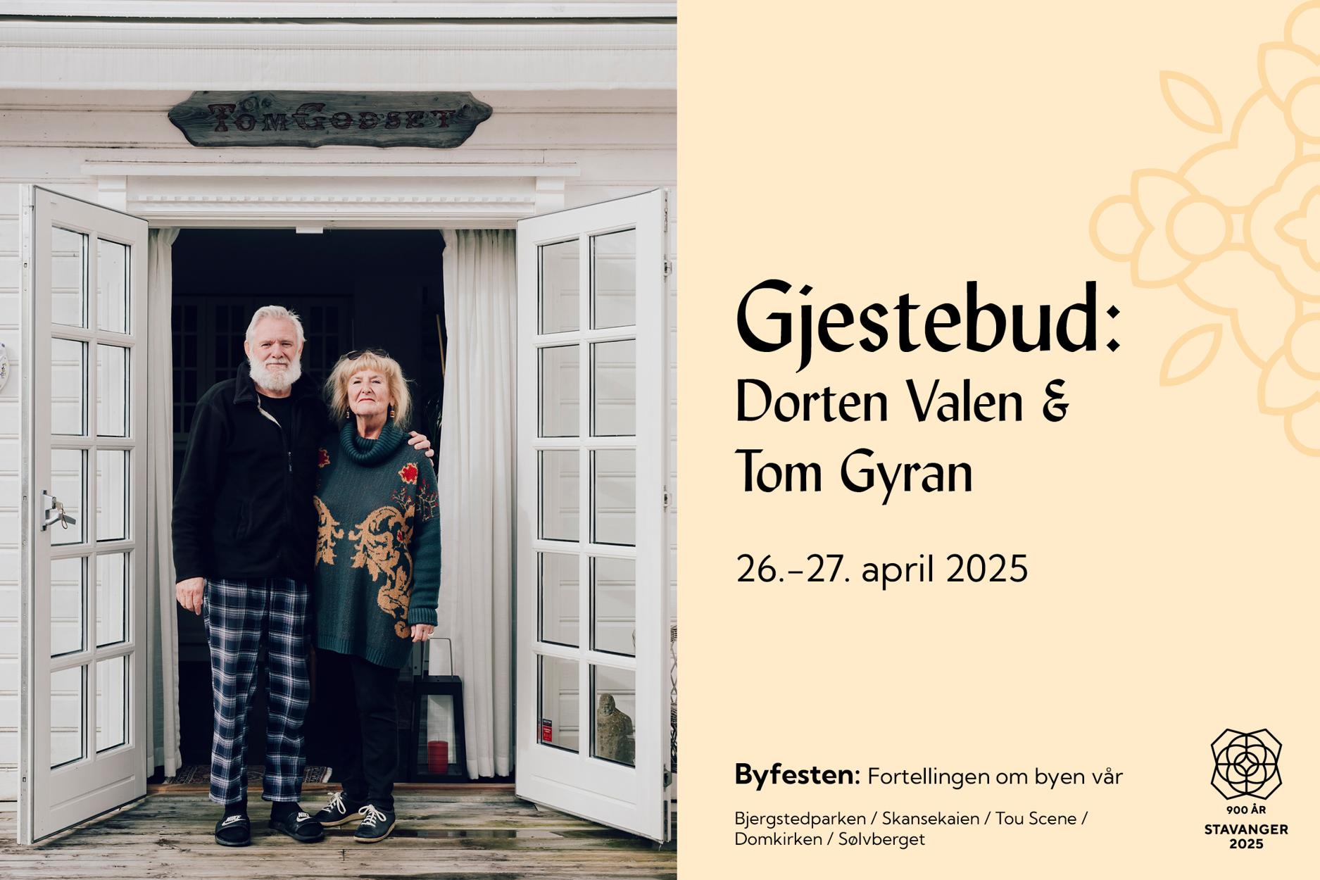 Velkommen til gjestebud hos Dorten Valen og Tom Gyran i Nedstrandsgata