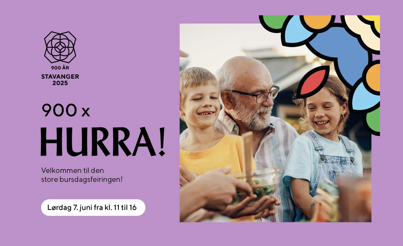 900 x HURRA! plakat med ramme