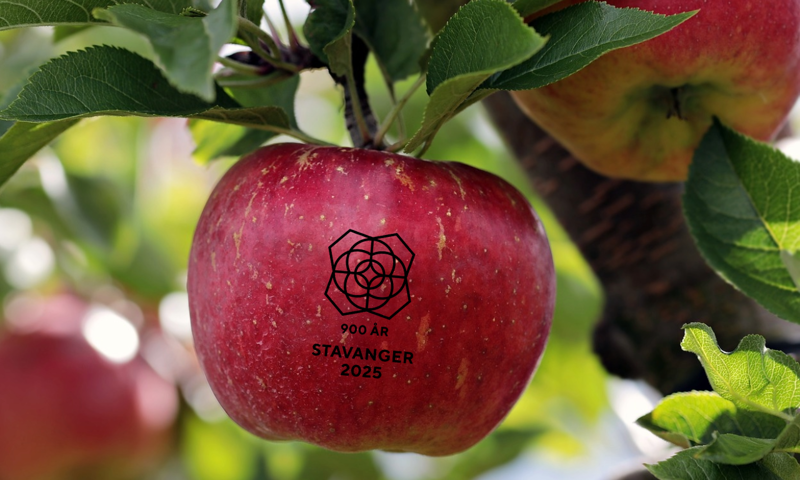 Eple med Stavanger 2025-logo