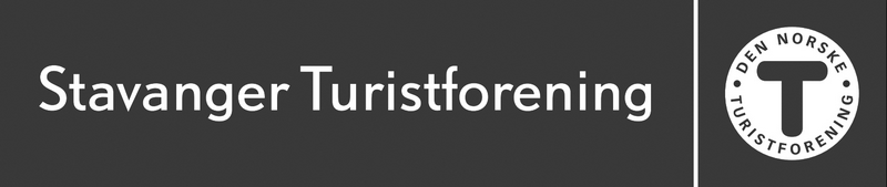 Logo til Stavanger Turistforening sort/hvit