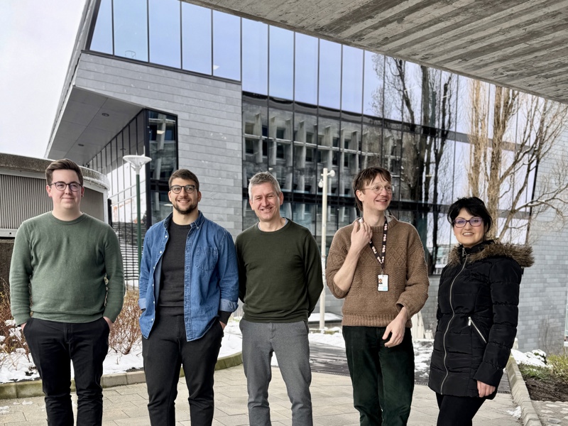 Våren 2024: Preben Idsø masterstudent UiS, Igor Miorov masterstudent VID,  Anders Vassenden veileder UiS, Stian Kristensen  rådgiver Stavanger 2025 og Bita Nakhaei masterstudent VID. 