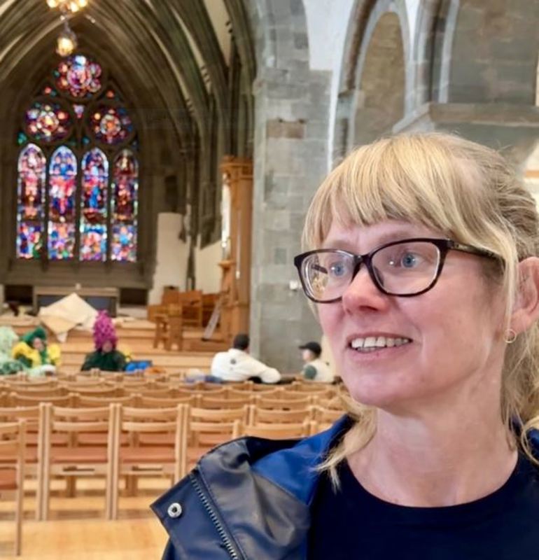 Britta Goldberg er prosjektleder for restaureringsprosjektet. 