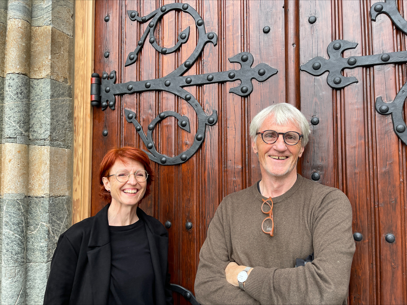 Live Gram og Per Schjelderup er ansvarlige restaureringsarkitekter for Stavanger domkirke.