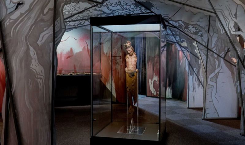 1100-tallet-rommet i Mitt Stavanger, laget av Maiken Stene. Foto: Stavanger museum.