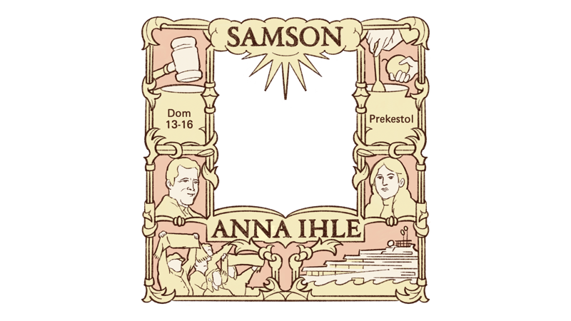 Samson-kunstverket av Anna Ihle tar form både som en samtale- og skulpturserie. Plakaten til verket er laget av Shubham Mehra.