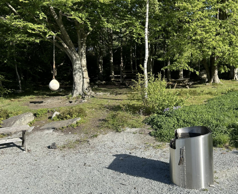 Grill i friområdet ved Jadarholm
