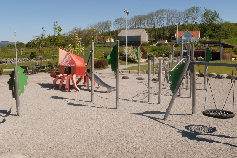 Oversiktsbilde av lekeplassen