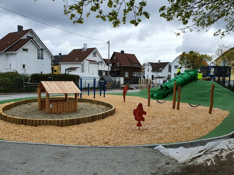 oversiktsbilde over lekeplassen