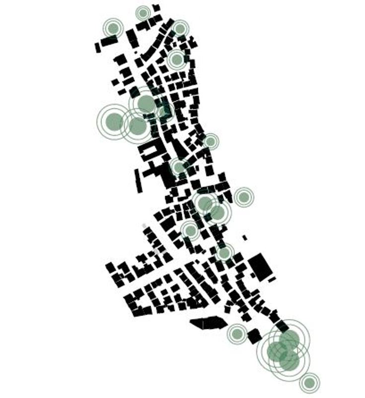 stilisert kart over Straen