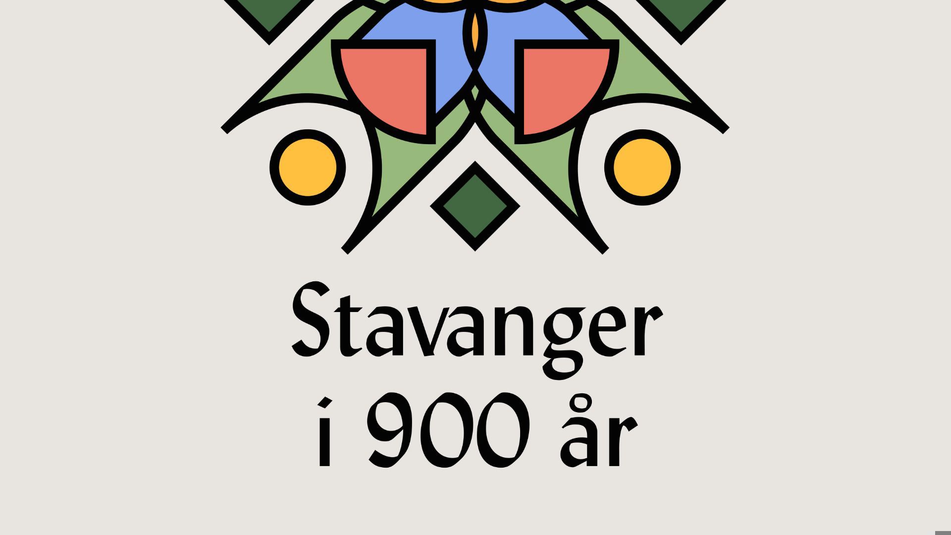 Illustrasjon hvor det står Stavanger 900 år