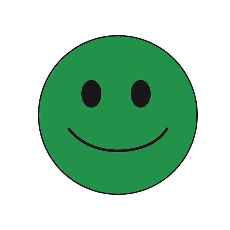 Grønn smiley betyr utmerket vannkvalitet