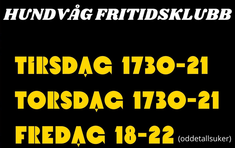 åpningstider hundvåg fritidsklubb