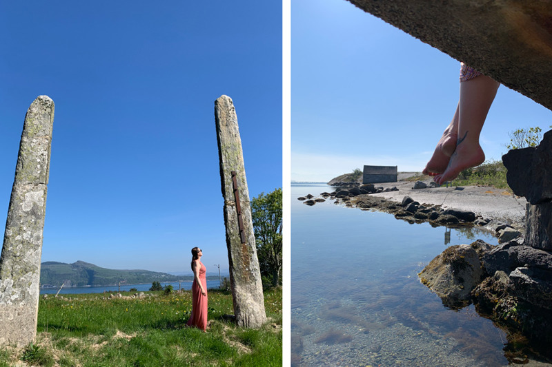 Pigghedlene på Åmøy er Stavangers høyeste bautasteiner. (Foto: Jeanette Osberg)
