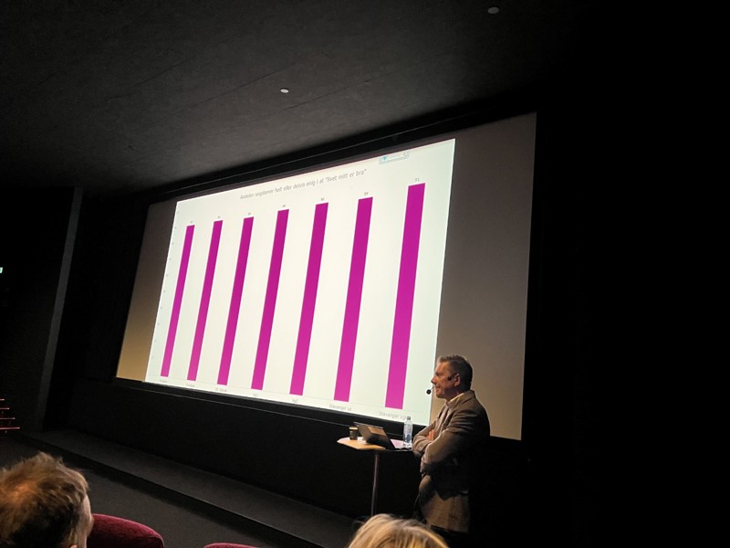 Sven G. Gustafson fra KORUS Stavanger presenterte funn fra undersøkelsen. 