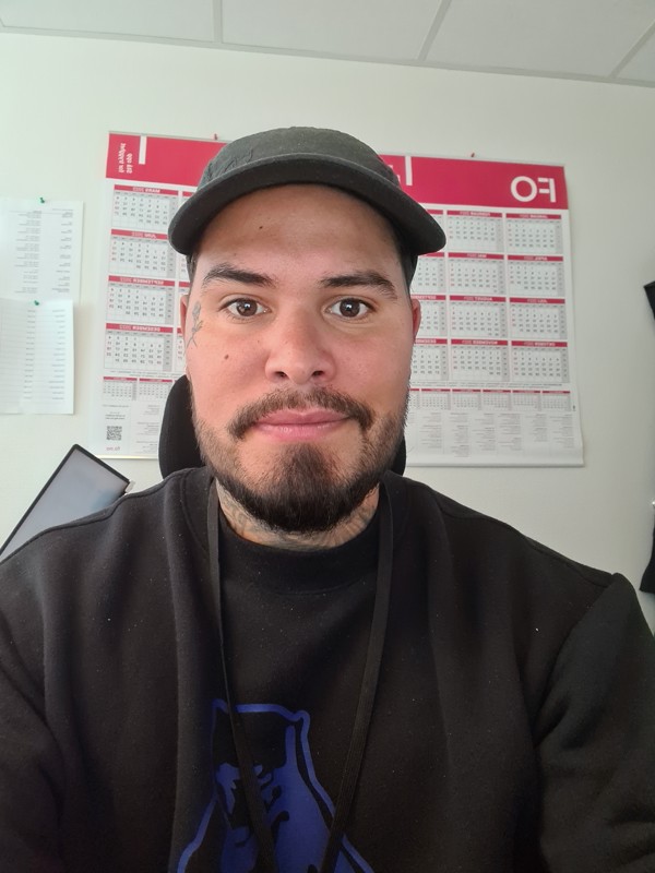 Dette er et bilde av Mathias Alijandro Orellana Undheim som jobber i Uteseksjonen. 