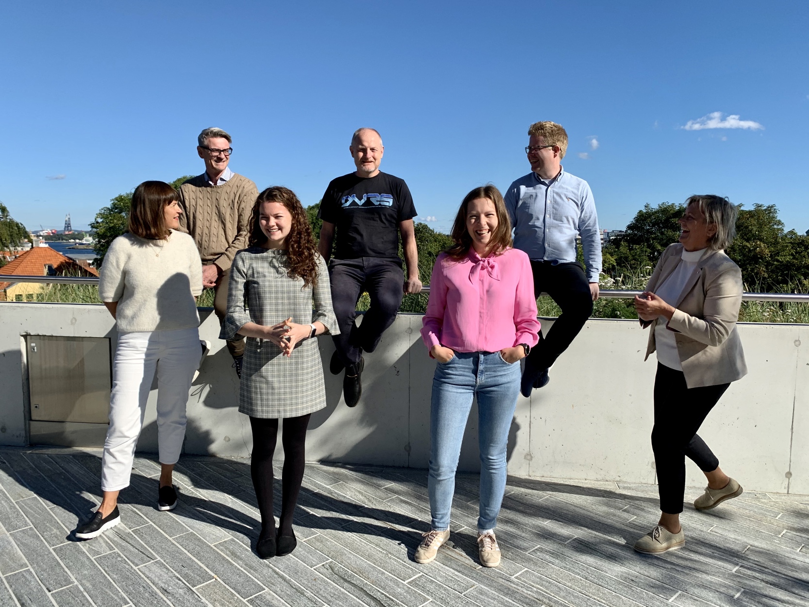 Bilde av de ansatte i næringsavdelingen.