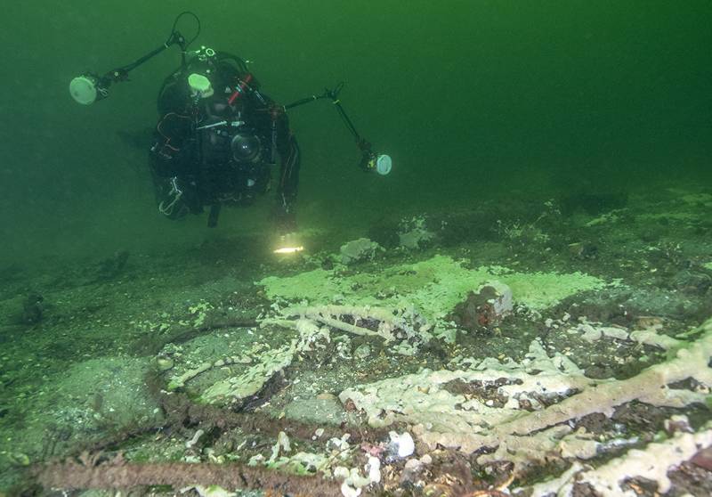 Sykker lyse på Havnespy på bunnen 