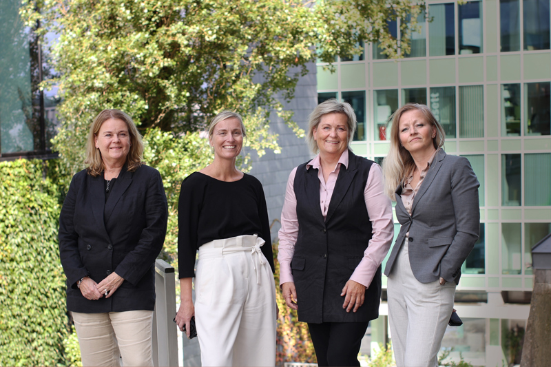 Næringssjefene i henholdsvis Sandnes, Randaberg, Stavanger og Sola: Nina Othilie Høiland, Tonje Doolan, Anne Woie og Gry Isabell Sannes. Foto: Solfrid Sande
