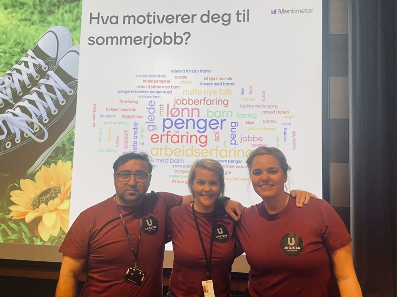 Foto av de ansatte i Ungjobb