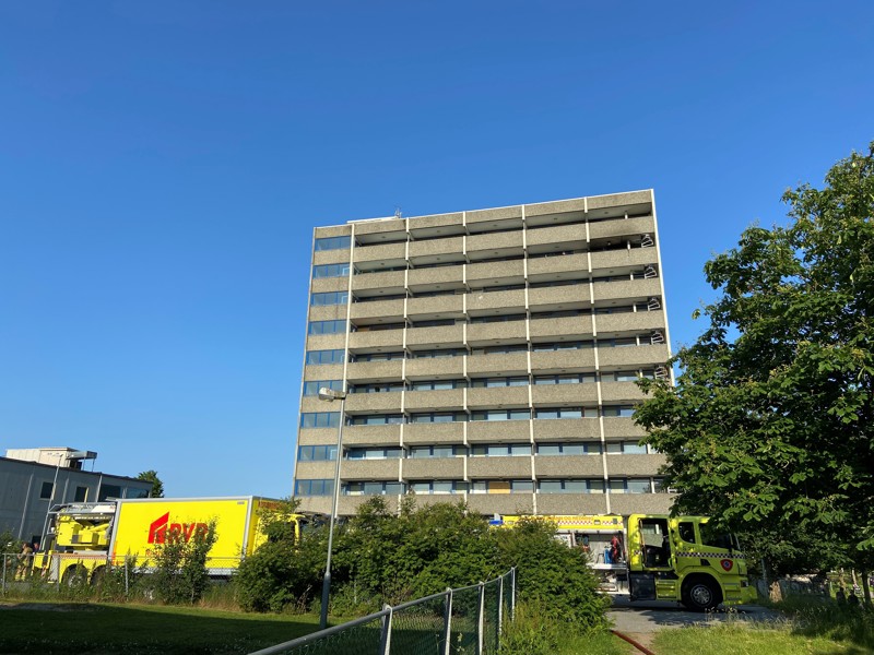 Brann i Bekkefaret 25.06.2020. Foto: Stavanger kommune (kan brukes fritt av media)