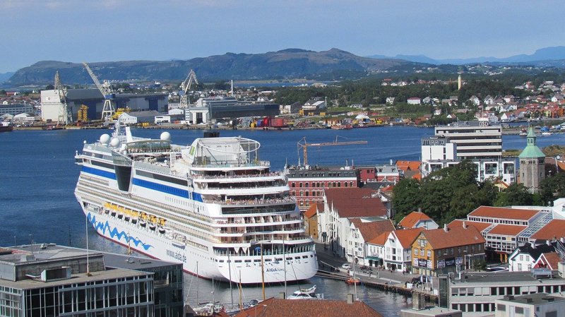 Bilde av cruiseskip i Vågen