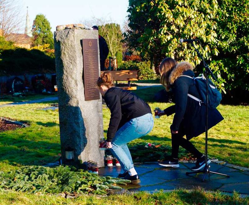 Bilde fra tidligere markering av Holocaustdagen