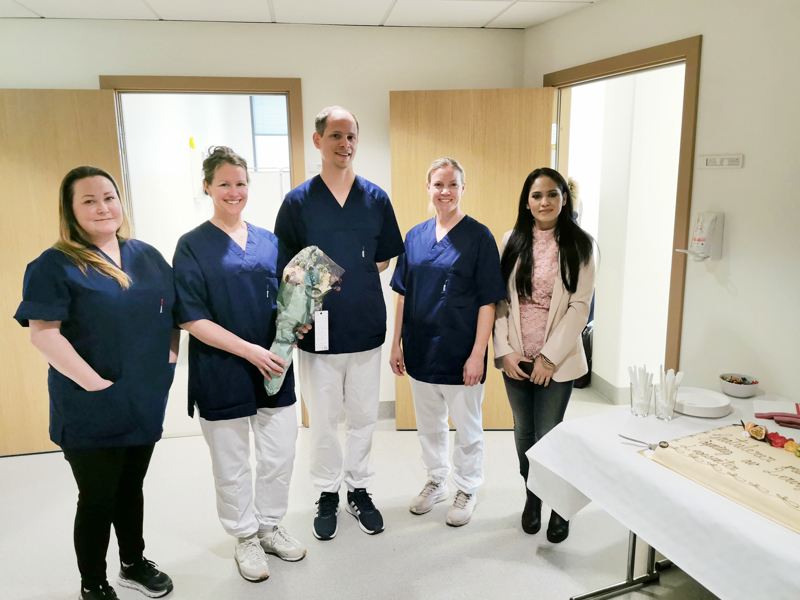 Bilde av de ansatte på Lervig legesenter.