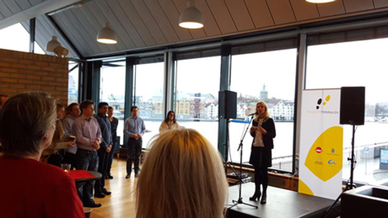 Mulighetsterminalen ble offisielt åpnet av ordfører Christine Sagen Helgø 4. desember 2015.