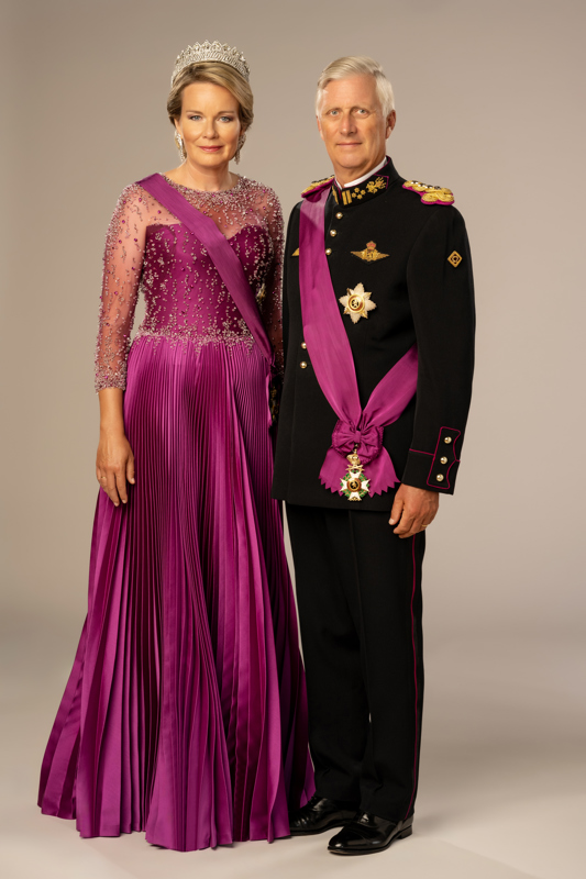 Dronning Mathilde og Kong Philippe av Belgia. Foto: Royal Palace/Michel Gronemberger