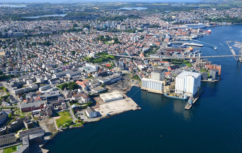 Flyfoto av Stavanger