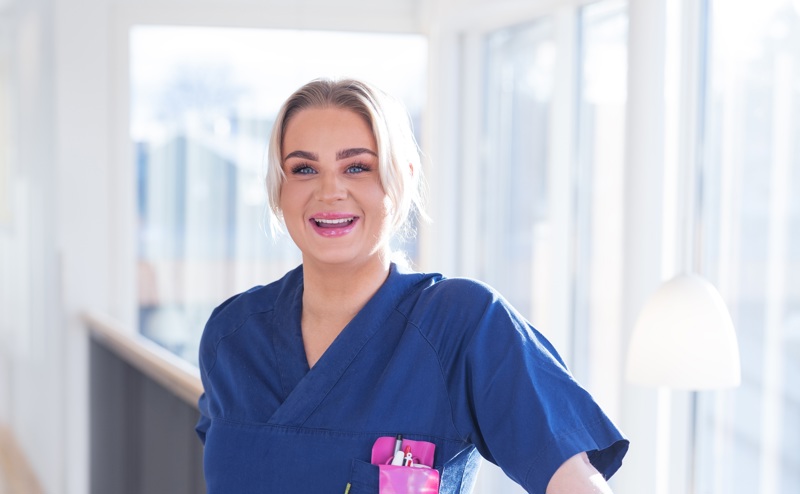 Portrett kvinnelig sykepleier