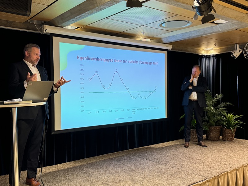 Økonomidirektør Kjartan C. Møller og kommunedirektør Per Kristian Vareide