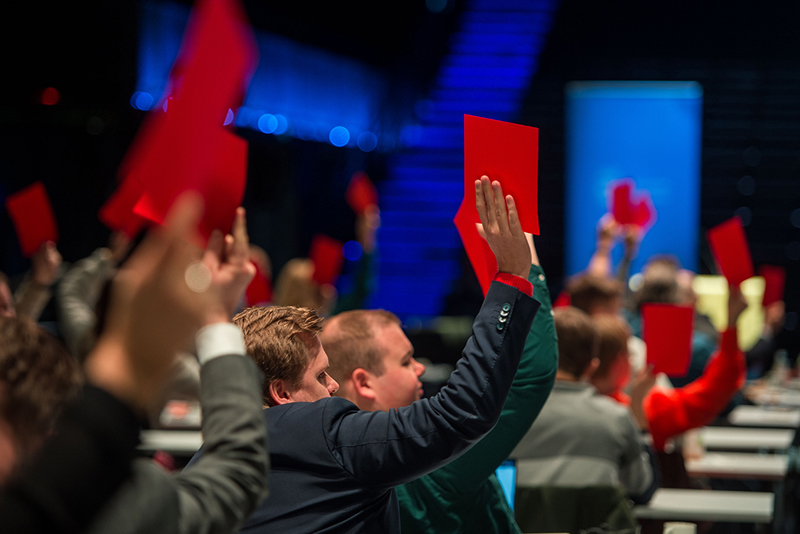 Avstemming i Stavanger kommunestyre. Foto: Carina Johansen. 