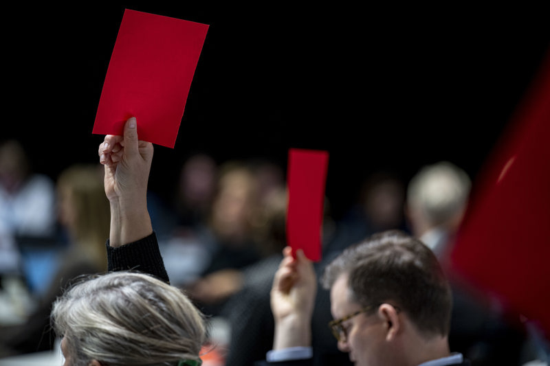 Avstemming i kommunestyret i Stavanger. Foto: Carina Johnsen